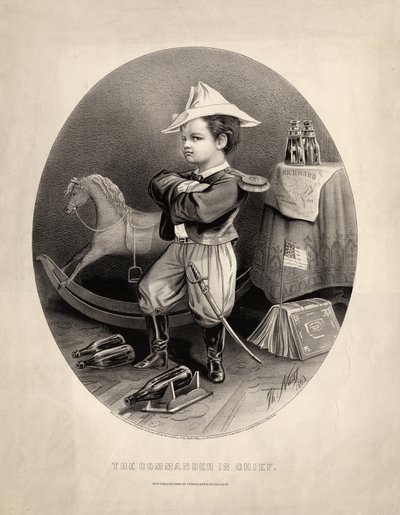 Opperbevelhebber, uitgegeven door Currier und Ives, 1863 door Thomas Nast